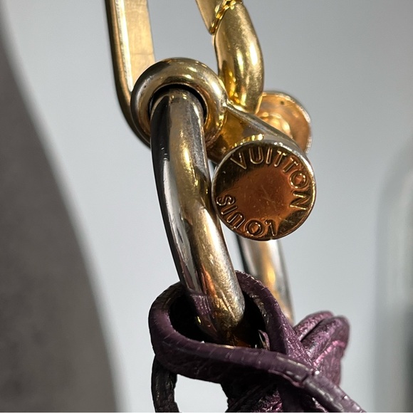Louis Vuitton Empreinte Leather Bag Purple Audacieuse Suede Purse Authentic - Picture 14 of 16